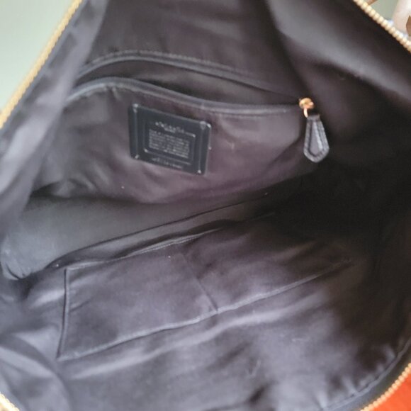 Coach Black Pebbled Leather Tote F54687 - Picture 2 of 16